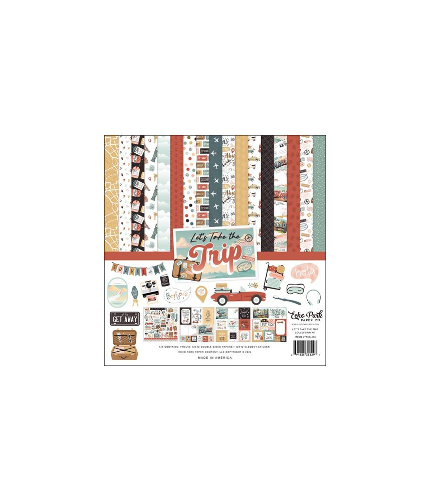 Echo Park 12x12 Paper Pack - Let's Take the Trip