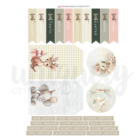 Uniquely Creative A4 Cut a Part Sheet Hello Darling