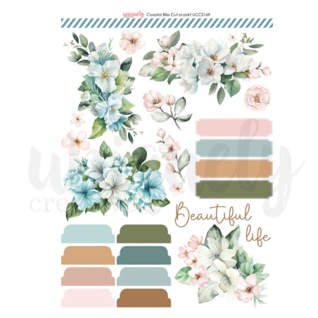 Uniquely Creative A4 Cut a Part Sheet Coastal Bliss