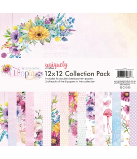 Uniquely Creative - Flowering Utopia 12x12 Scrapbook Paper Pack