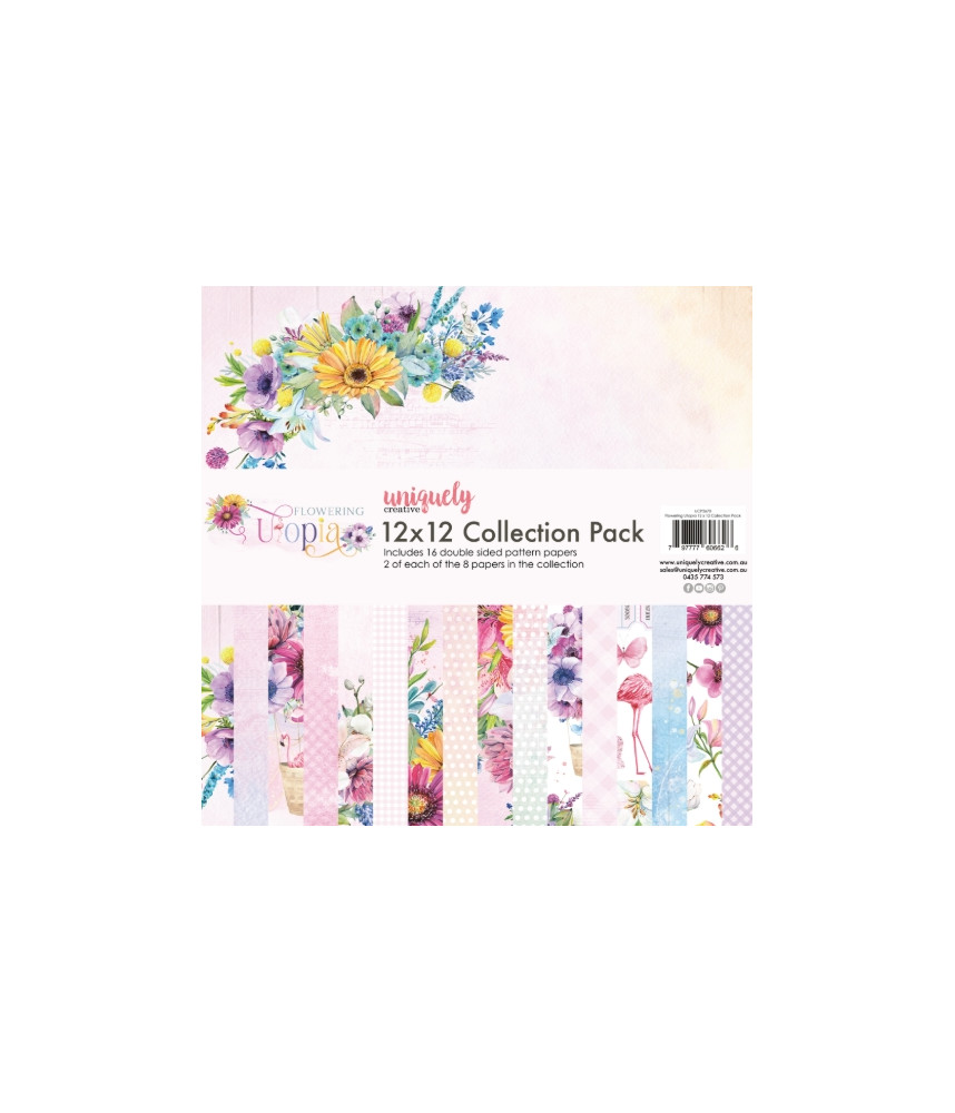 Uniquely Creative - Flowering Utopia 12x12 Scrapbook Paper Pack