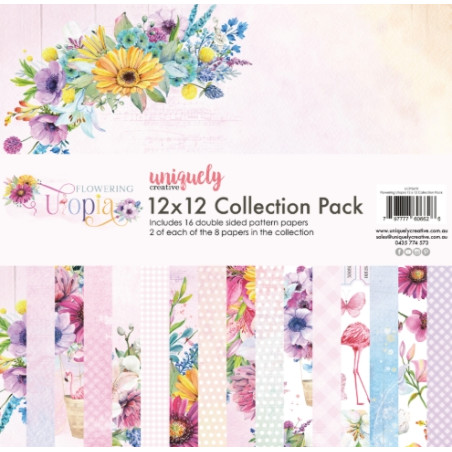 Uniquely Creative - Flowering Utopia 12x12 Scrapbook Paper Pack