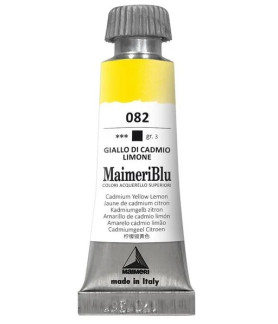 MaimeriBlu - Superior Watercolor Paint 12ml - Cadmium Yellow Lemon 082