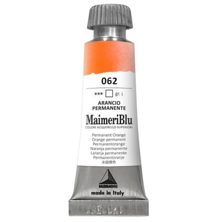 MaimeriBlu - Superior Watercolor Paint 12ml - Permanent Orange 062