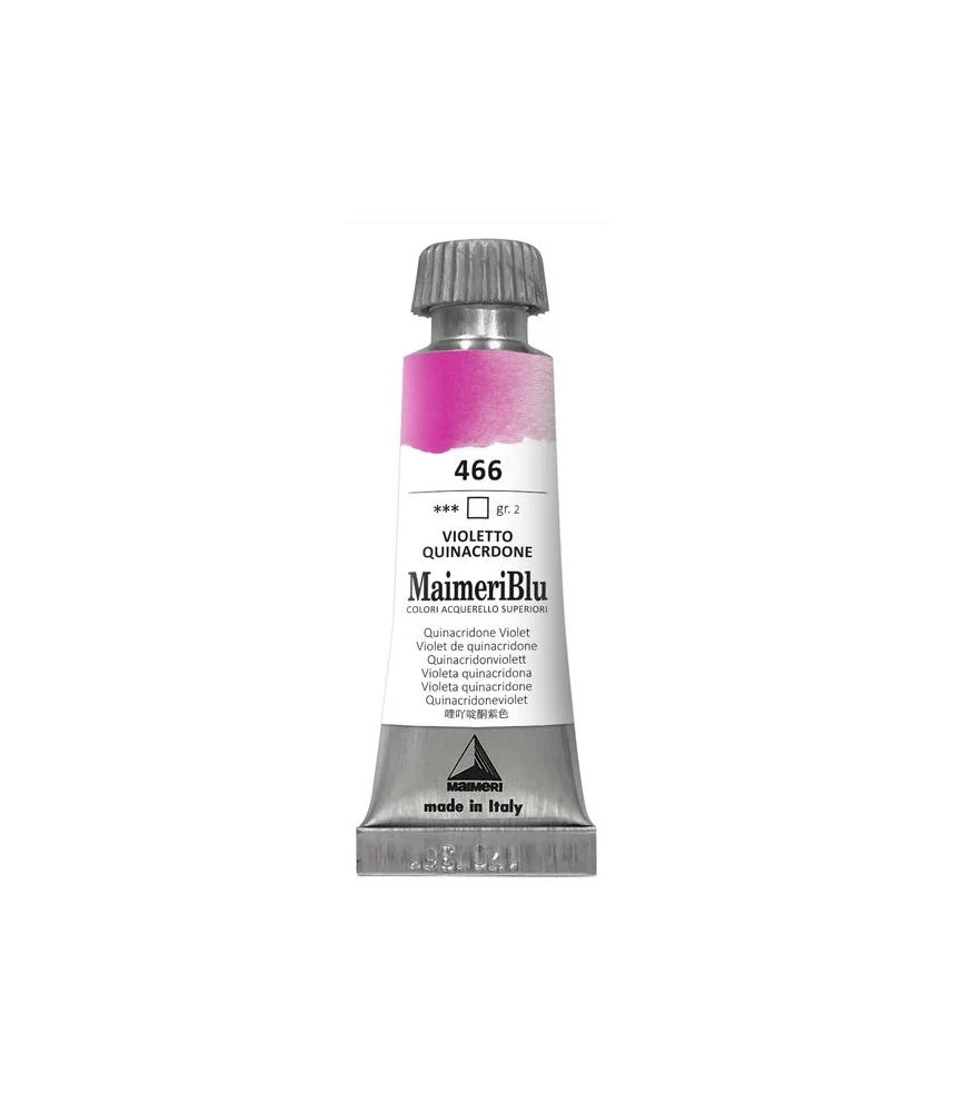 MaimeriBlu - Superior Watercolor Paint 12ml - Quinacridone Violet 466