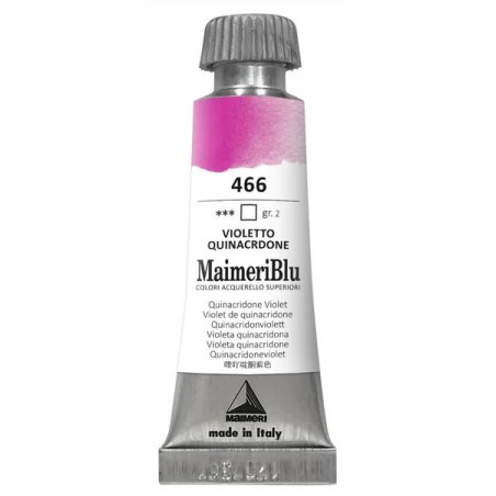 MaimeriBlu - Superior Watercolor Paint 12ml - Quinacridone Violet 466