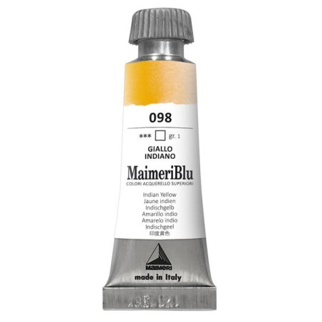 MaimeriBlu - Superior Watercolor Paint 12ml - Indian Yellow 098