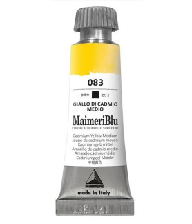 MaimeriBlu - Superior Watercolor Paint 12ml - Cadmium Yellow Medium 083