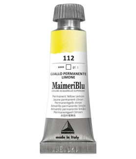 MaimeriBlu - Superior Watercolor Paint 12ml - Permanent Yellow Lemon 112