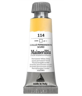 MaimeriBlu - Superior Watercolor Paint 12ml - Permanent Yellow Deep 114