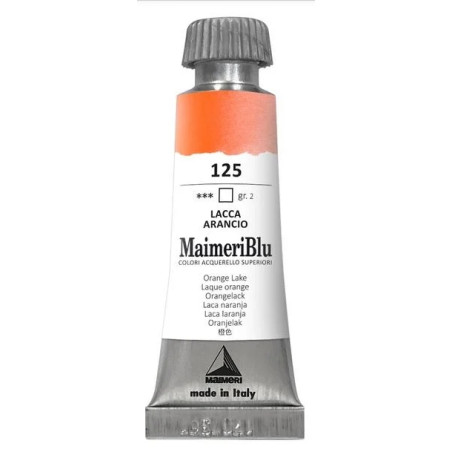 MaimeriBlu - Superior Watercolor Paint 12ml - Orange Lake 125