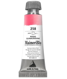 MaimeriBlu - Superior Watercolor Paint 12ml - Quinacridone Red 258