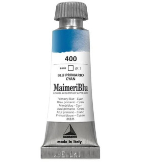 MaimeriBlu - Superior Watercolor Paint 12ml - Primary Blue Cyan 400