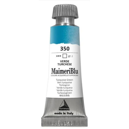 MaimeriBlu - Superior Watercolor Paint 12ml - Turquoise Green 350