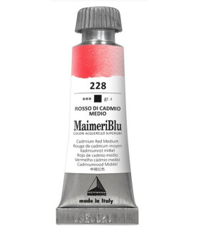 MaimeriBlu -  Superior Watercolor Paint 12ml - Cadmium Red Medium 228