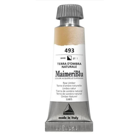 MaimeriBlu Superior Watercolor Paint 12ml - Raw Umber 493