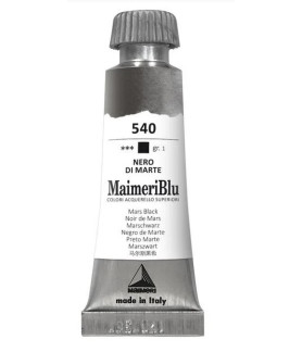 MaimeriBlu Superior Watercolor Paint 12ml - Mark Black 540