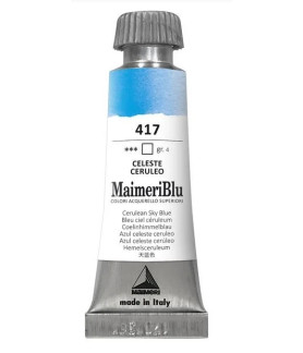 MaimeriBlu - Superior Watercolor Paint 12ml - Cerulean Sky Blue 417