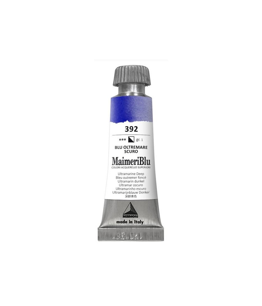 MaimeriBlu - Superior Watercolor Paint 12ml - Ultramarine Deep 392