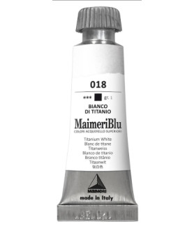 MaimeriBlu - Superior Watercolor Paint 12ml - Titanium White 018