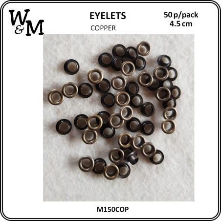 W&M Eyelets COPPER 5mm x 50