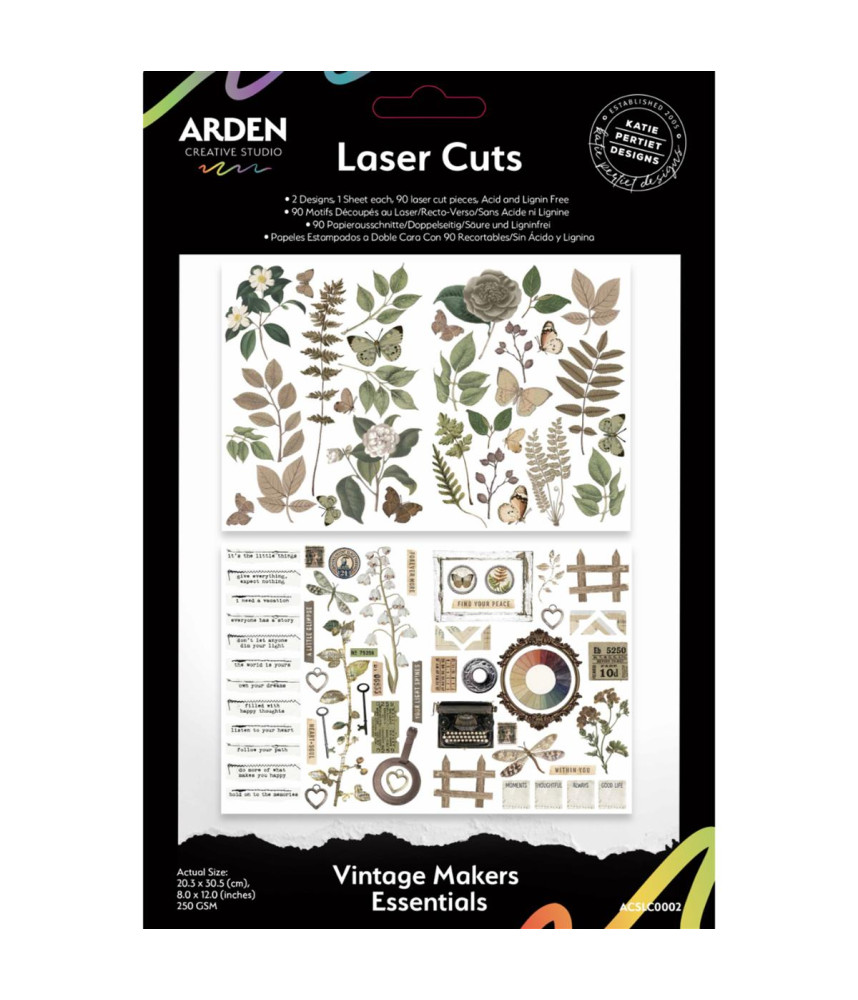 Arden Creative Studio Vintage Markers Essentials Laser Cuts