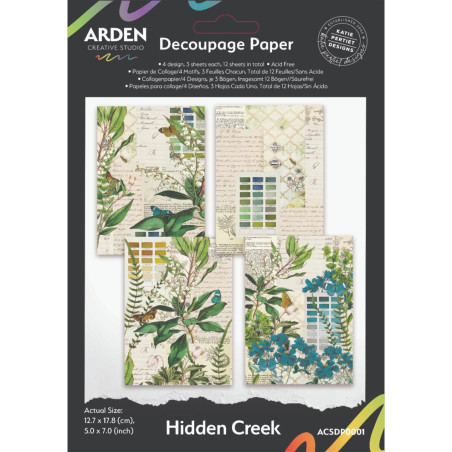 Arden Creative Studio Hidden Creek Tissue/Decoupage Paper