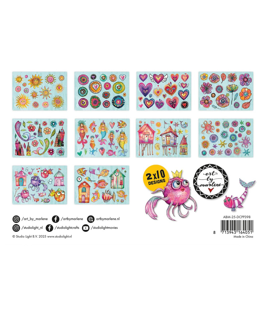 Studio Light Art By Marlene - 2025 - Die-cut Paper Pad - Sunny days