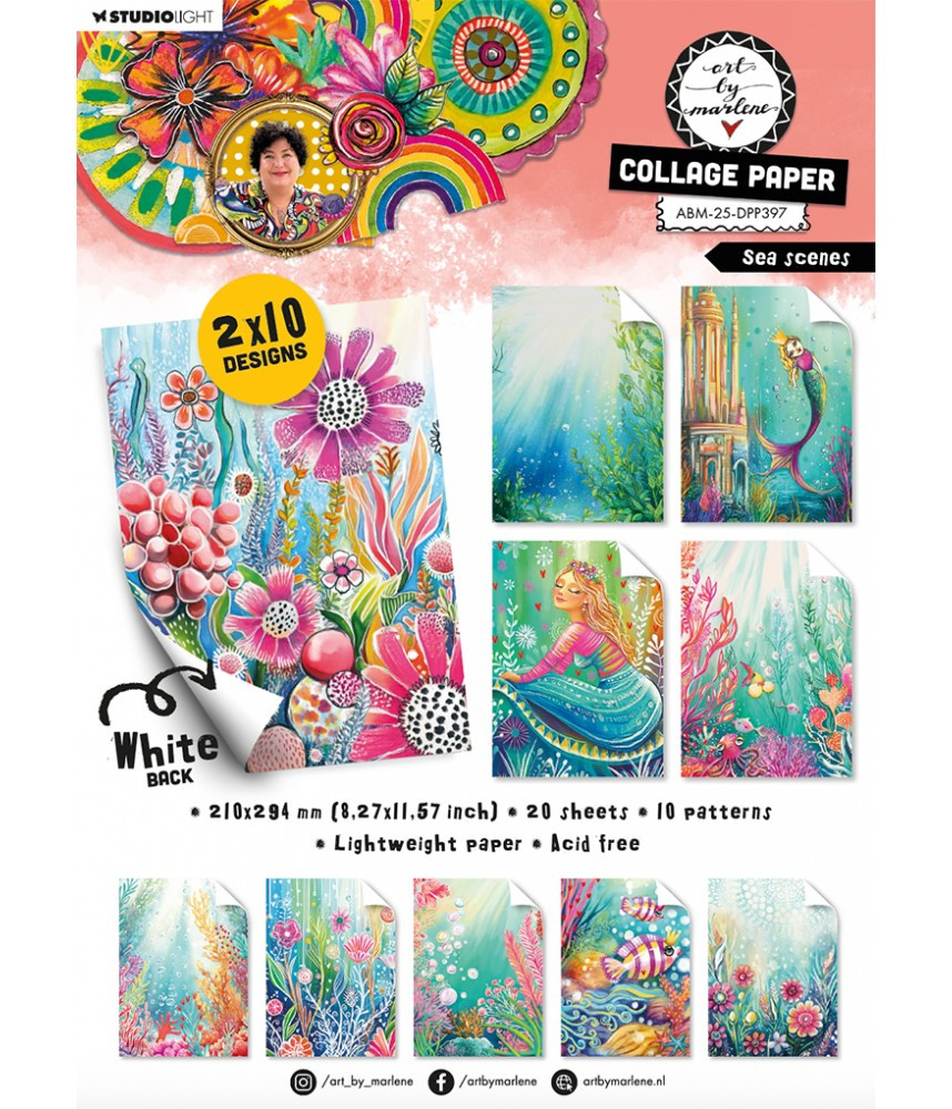 Art By Marlene - 2025 - Collage Paper Pad - Sea scenes