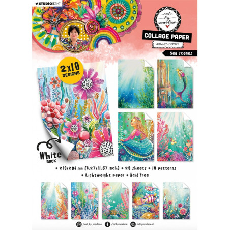 Art By Marlene - 2025 - Collage Paper Pad - Sea scenes