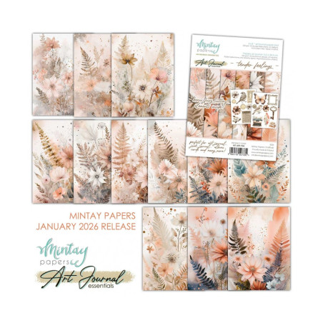 Mintay 6 x 8 Art Journal Paper Pad - Tender Feelings