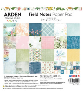 Arden Creative Studio 12x12 Paper Pad - Field Notes