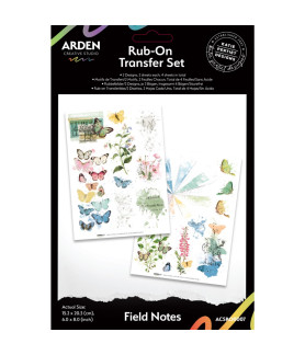 Arden Creative Studio Field Notes 6in x 8in Rub-On Transfer Set