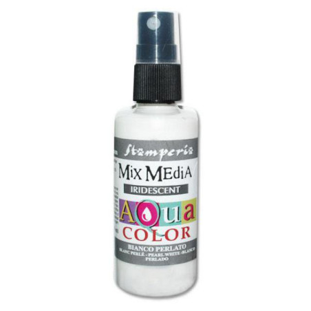 Stamperia Aquacolor Spray Pearl White 60ml