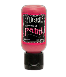 Ranger Dylusions Flip Cap Paint Pink Flamingo, 1oz