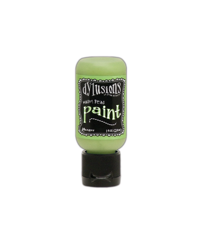 Ranger Dylusions Flip Cap Paint - Mushy Peas 1oz