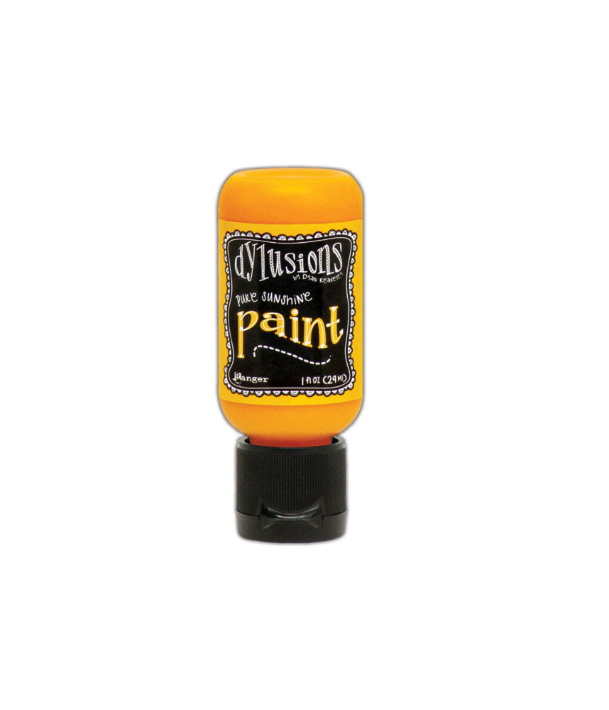 Ranger Dylusions Flip Cap Paint - Pure Sunshine, 1oz