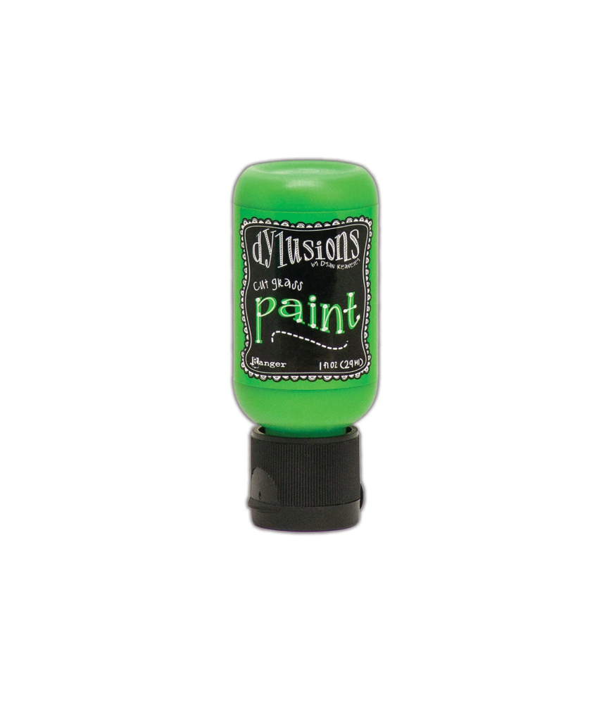 Ranger Dylusions Flip Cap Paint - Cut Grass, 1oz