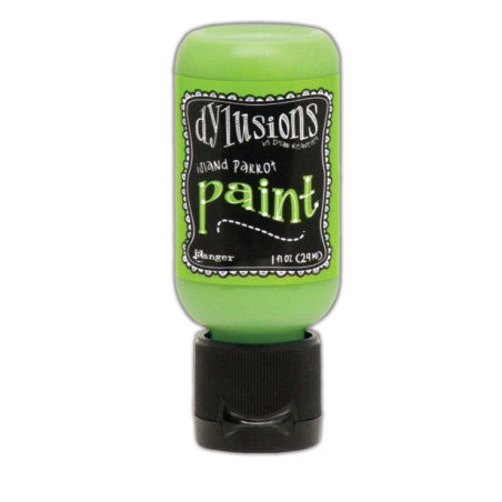 Ranger Dylusions Flip Cap Paint Island Parrot, 1oz