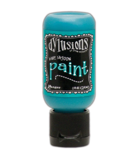 Ranger Dylusions Flip Cap Paint Blue Lagoon, 1oz