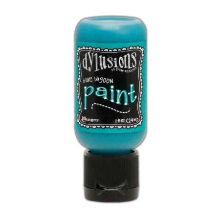 Ranger Dylusions Flip Cap Paint Blue Lagoon, 1oz
