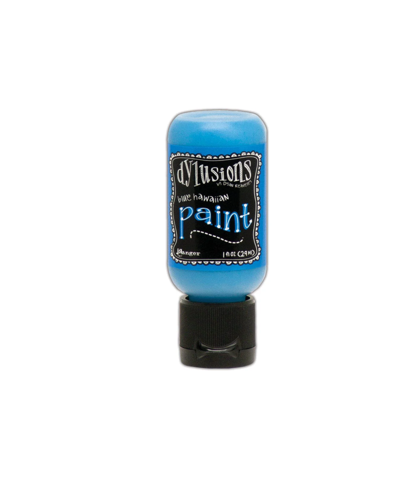 Ranger Dylusions Flip Cap Paint - Blue Hawaiian 1oz