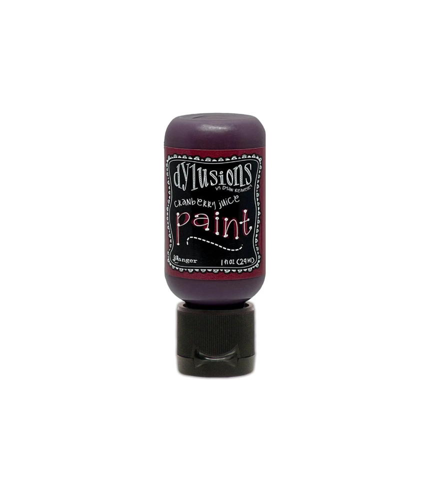 Ranger Dylusions Flip Cap Paint - Cranberry Juice, 1oz