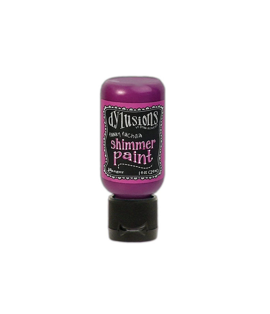 Ranger Dylusions Shimmer Paint - Funky Fuchsia 1oz