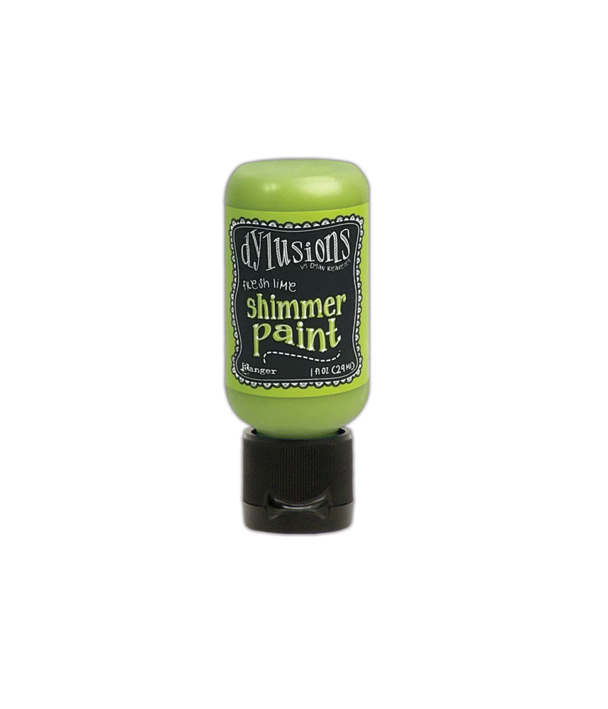 Ranger Dylusions Shimmer Paint - Fresh Lime 1oz