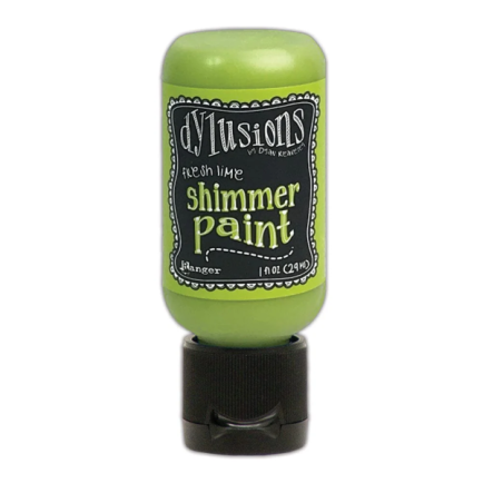 Ranger Dylusions Shimmer Paint - Fresh Lime 1oz