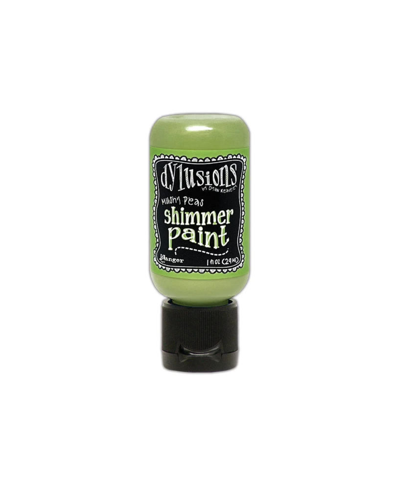 Ranger Dylusions Shimmer Paint - Mushy Peas 1oz