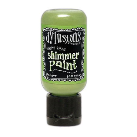 Ranger Dylusions Shimmer Paint - Mushy Peas 1oz