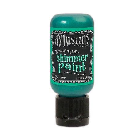 Ranger Dylusions Shimmer Paint - Polished Jade 1oz