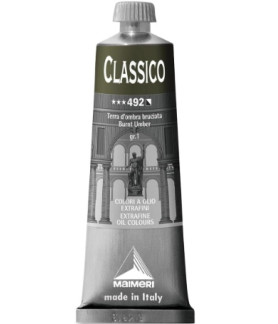 Maimeri - Classico Oil Paint 60ml - Burnt Umber 492